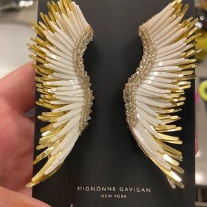 large madeline white earrings